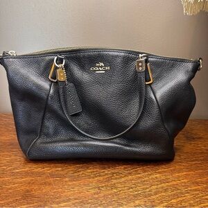 Coach Kelsey Black Leather Bag